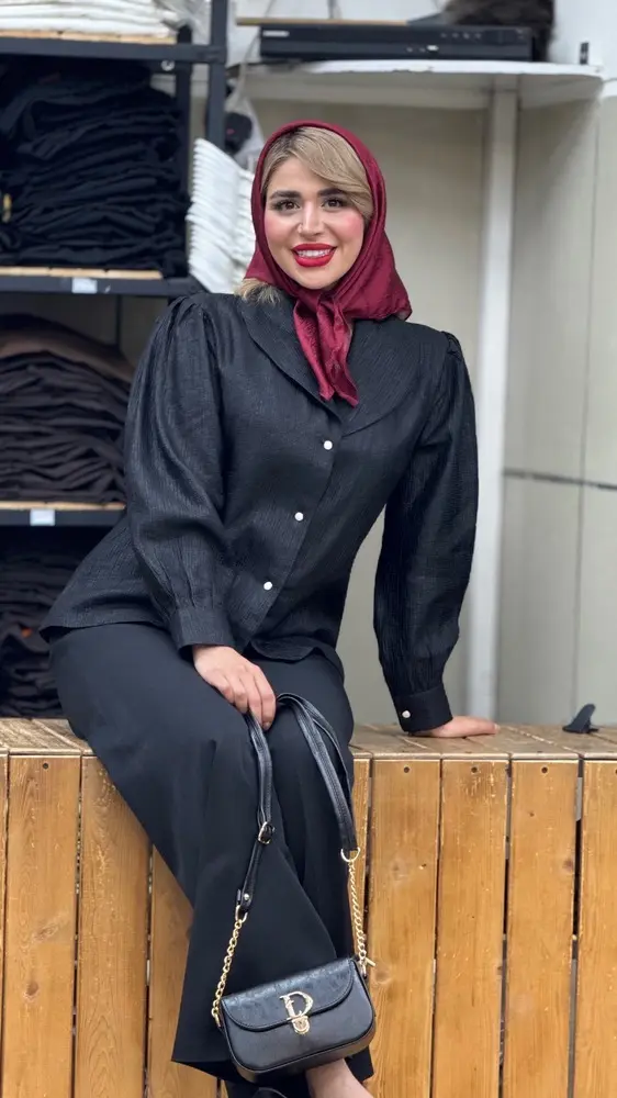 شومیز ساتن عروسکی